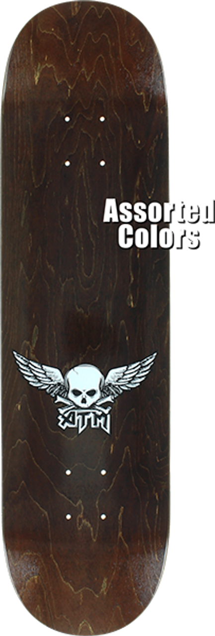 ATM MINI WINGS SKATE DECK-8.0 ASSORTED STAIN w/MOB GRIP