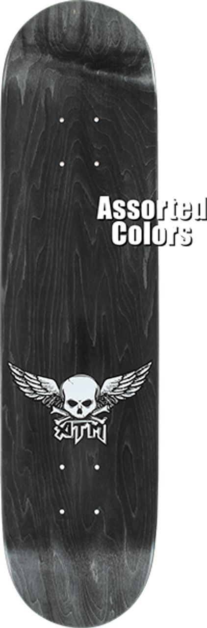 ATM MINI WINGS SKATE DECK-8.25 ASSORTED STAIN w/MOB GRIP