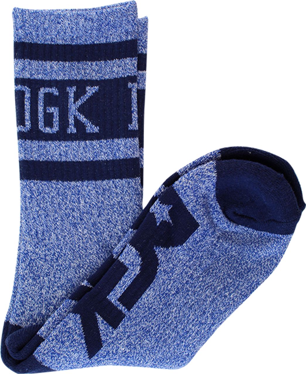 DGK AVENUE CREW SOCKS NAVY/GREY HEATHER 1pair