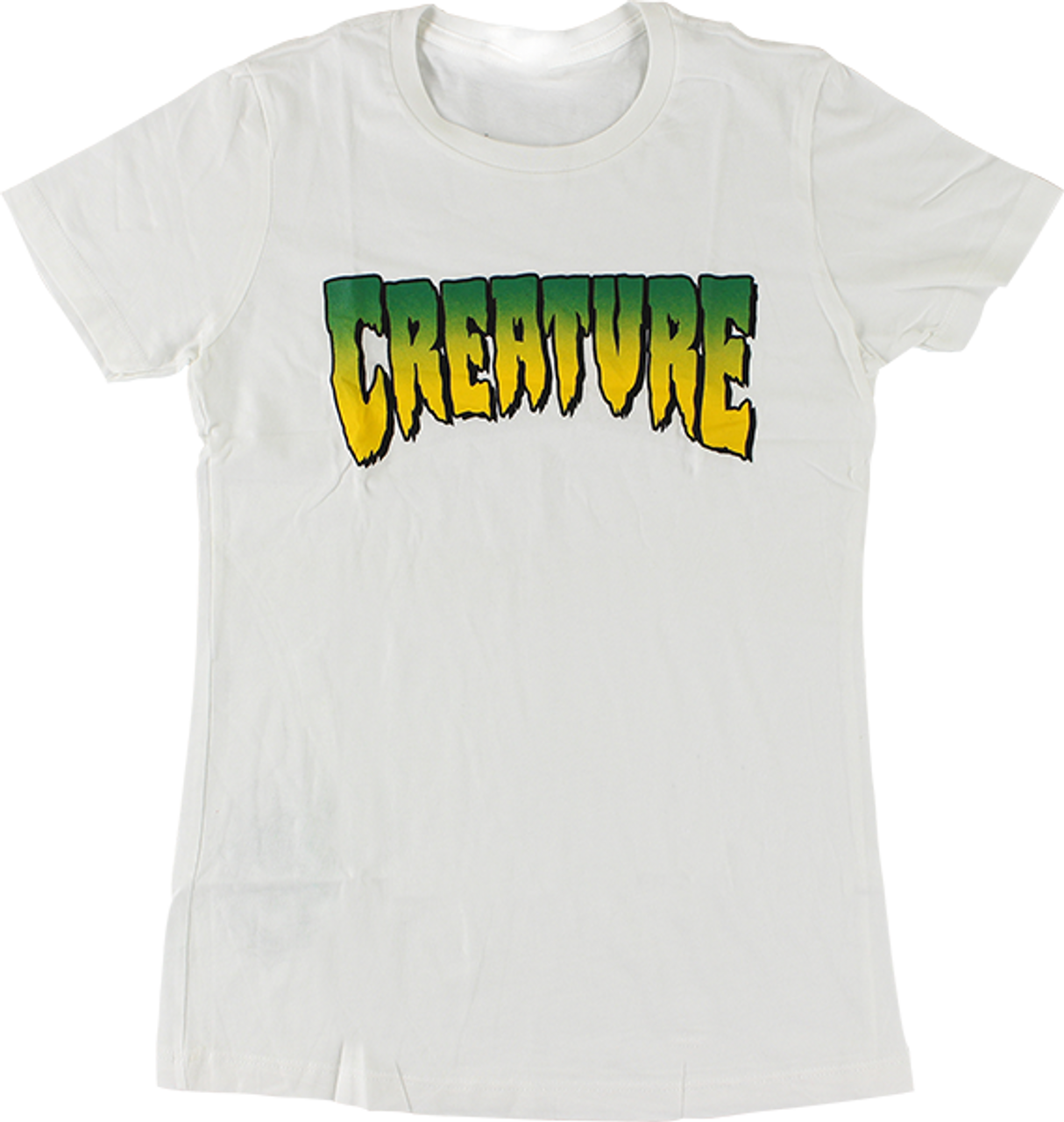 CREATURE LOGO GIRLS SS TSHIRT MEDIUM WHITE