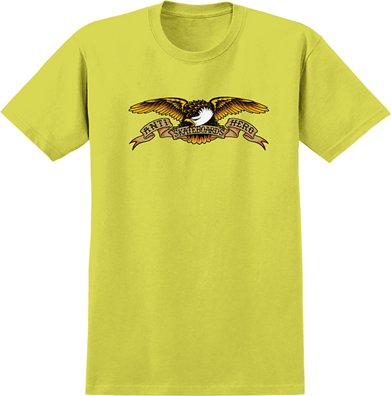 ANTI HERO EAGLE SS TSHIRT SMALL SAFETY GREEN