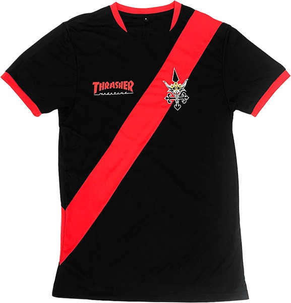 Thrasher Futbol Jersey Red Black | Boardparadise.com