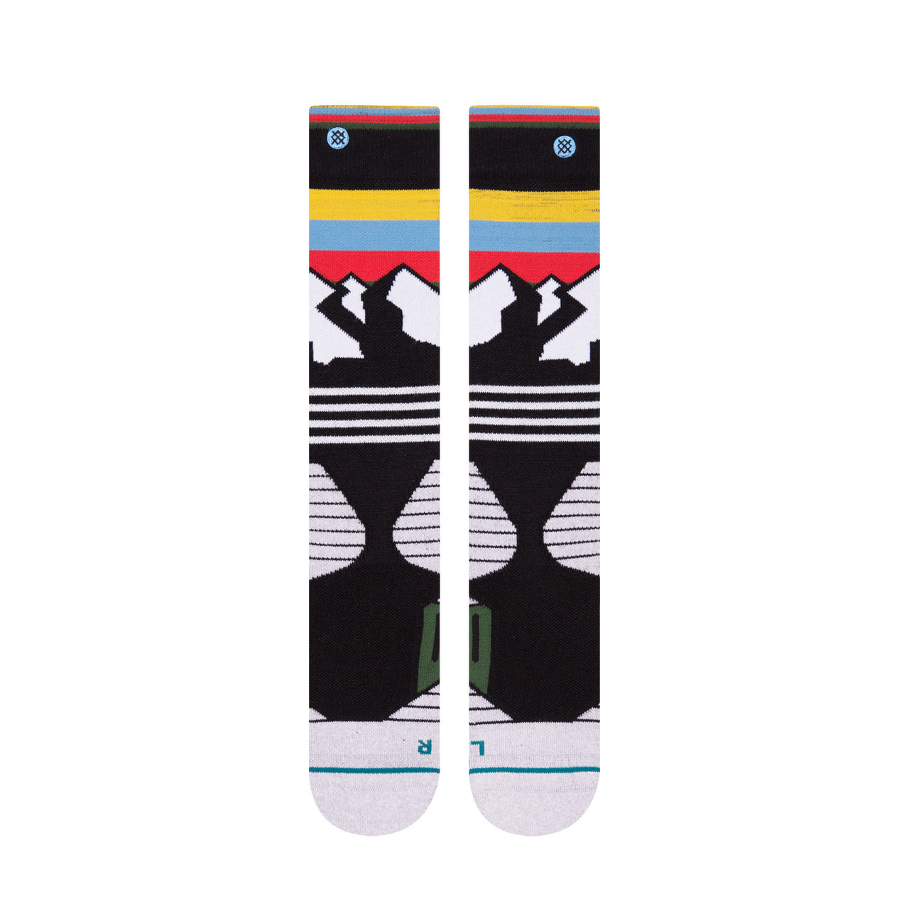 Stance Wide Range Snow Socks Mens Black M (6-8.5)