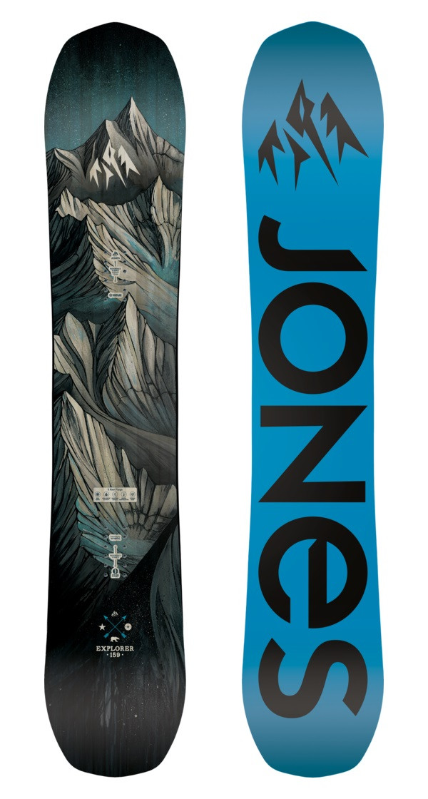 JONES Explorer 156 スノーボード Jones Explorer Snowboard Blue 156 | Boardparadise.com