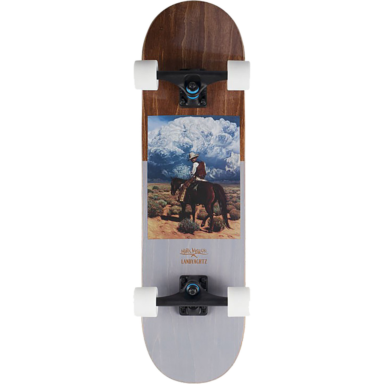 Landyachtz atv cowboy スケートボードデッキ Landyachtz Atv Cowboy Skateboard Complete Brown Grey 8.6X32