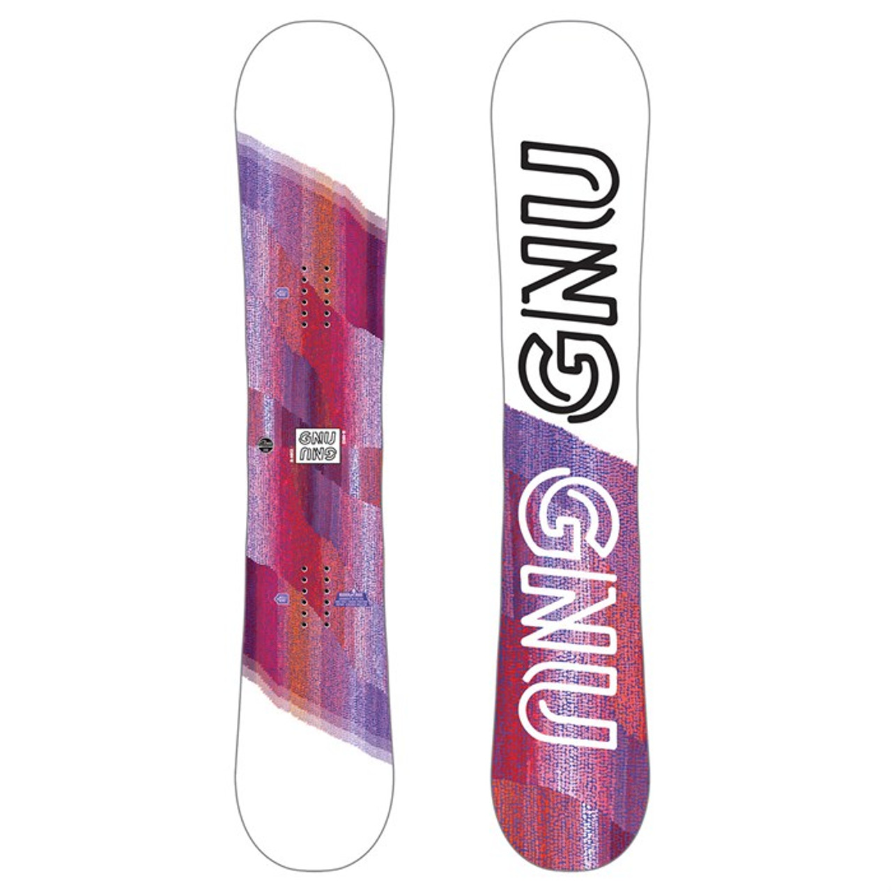 Gnu B-Nice Asym Btx Snowboard White Pink | Boardparadise.com