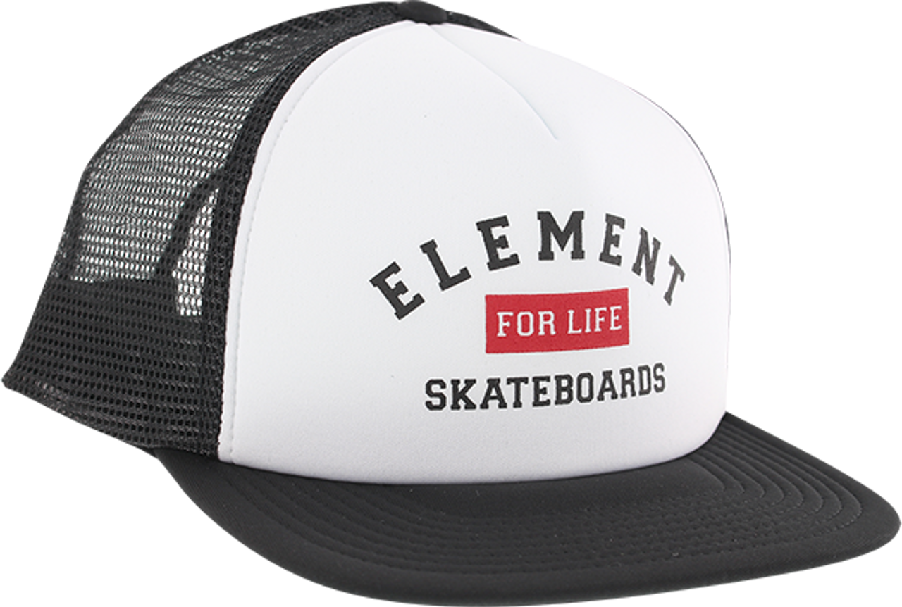 ELEMENT RIFT TRUCKER MESH HAT ADJ-WHT/BLACK