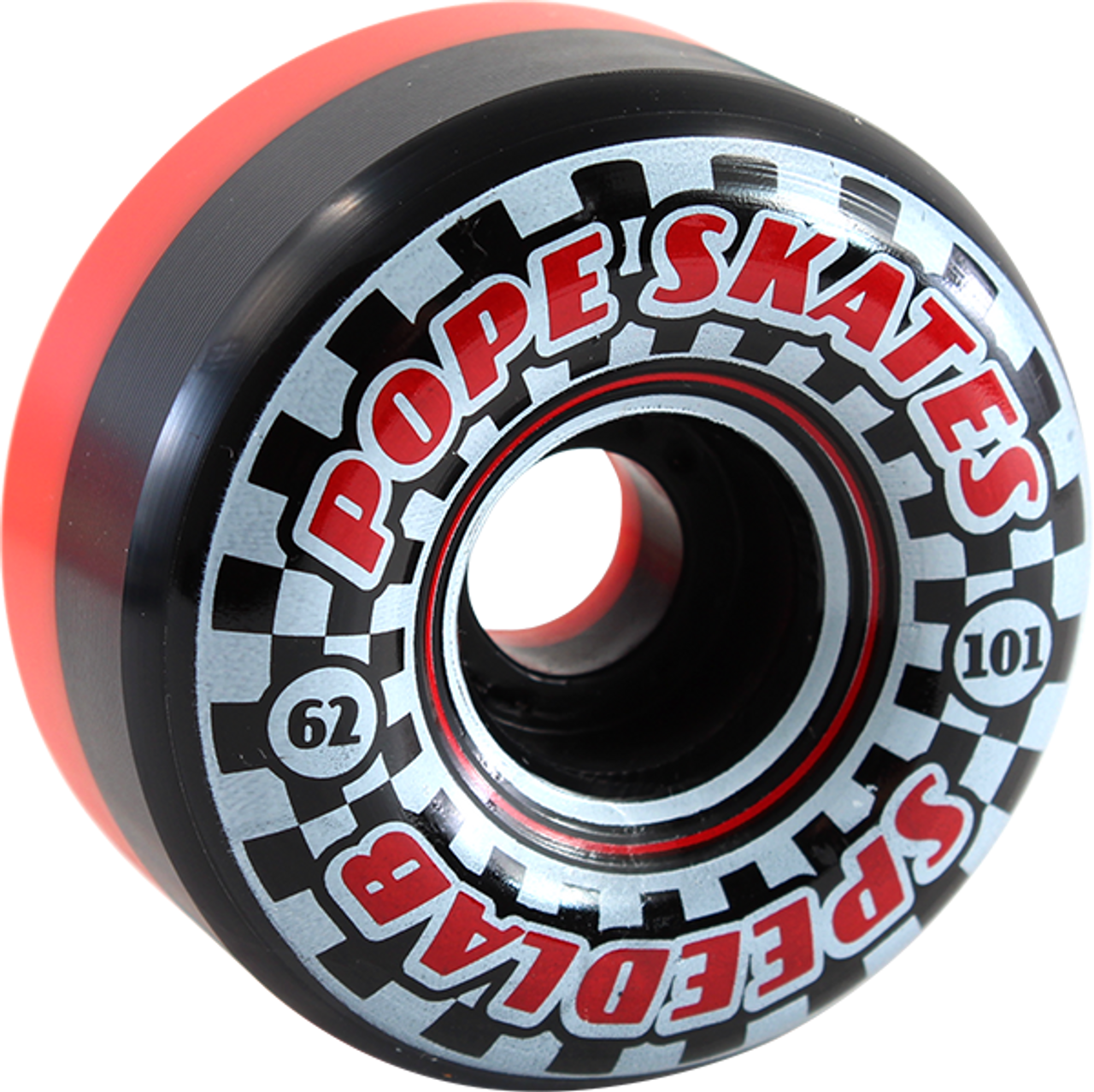 SPEEDLAB POPE SKATES SPEEDSTERS 62mm 101a RED/BK WHEELS SET