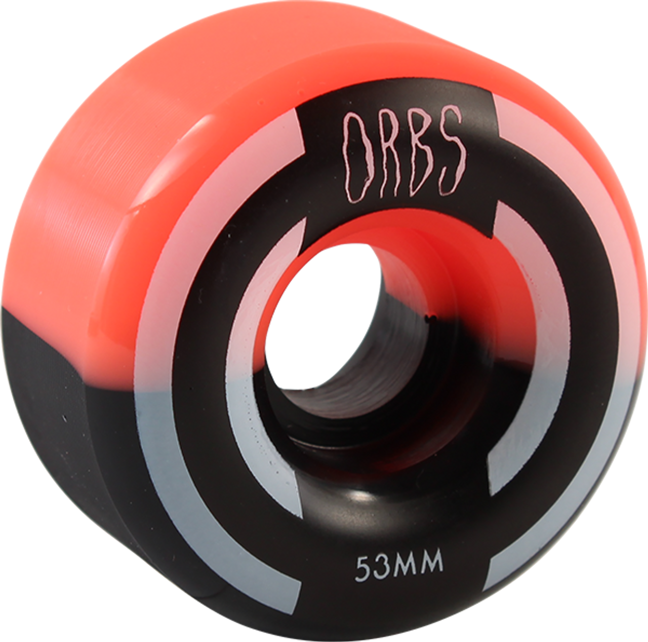 ORBS APPARITIONS SPLIT 53mm 99a CORAL/BLK WHEELS SET