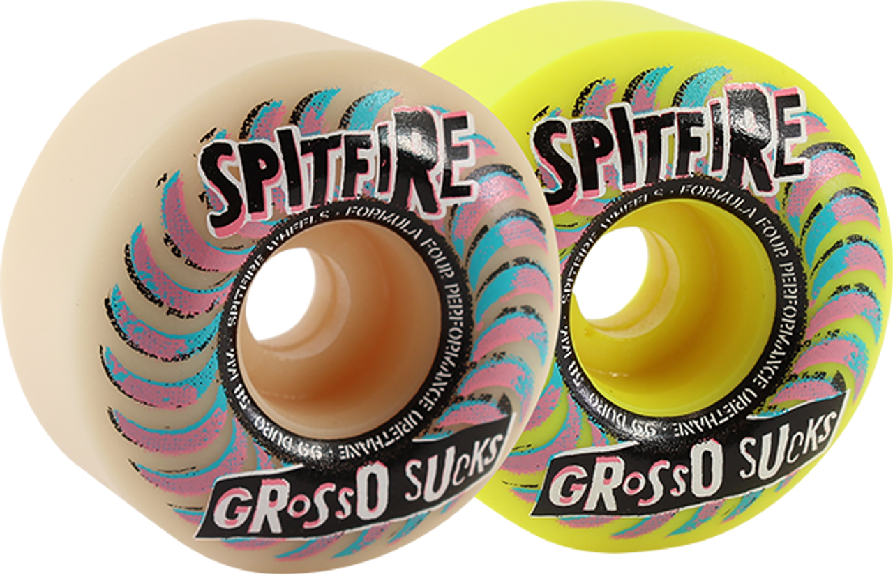 SPITFIRE GROSSO F4 99a CLASSIC SUCKS 58mm NAT/YEL MASHUP WHEELS SET