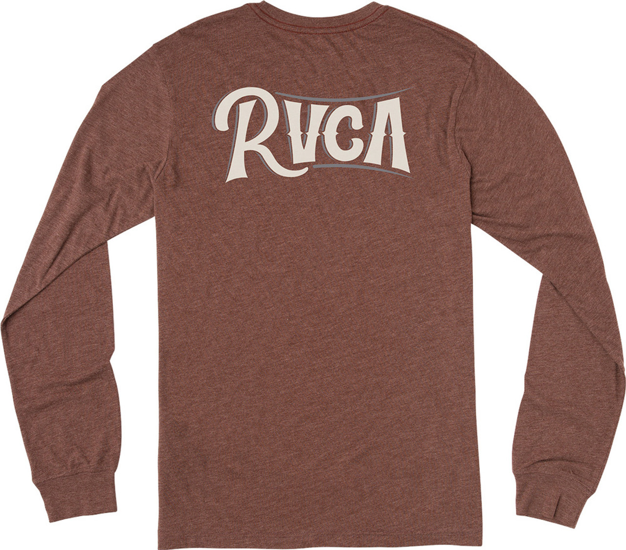 RVCA Sagebrush Longsleeve Tshirt Mens Maroon