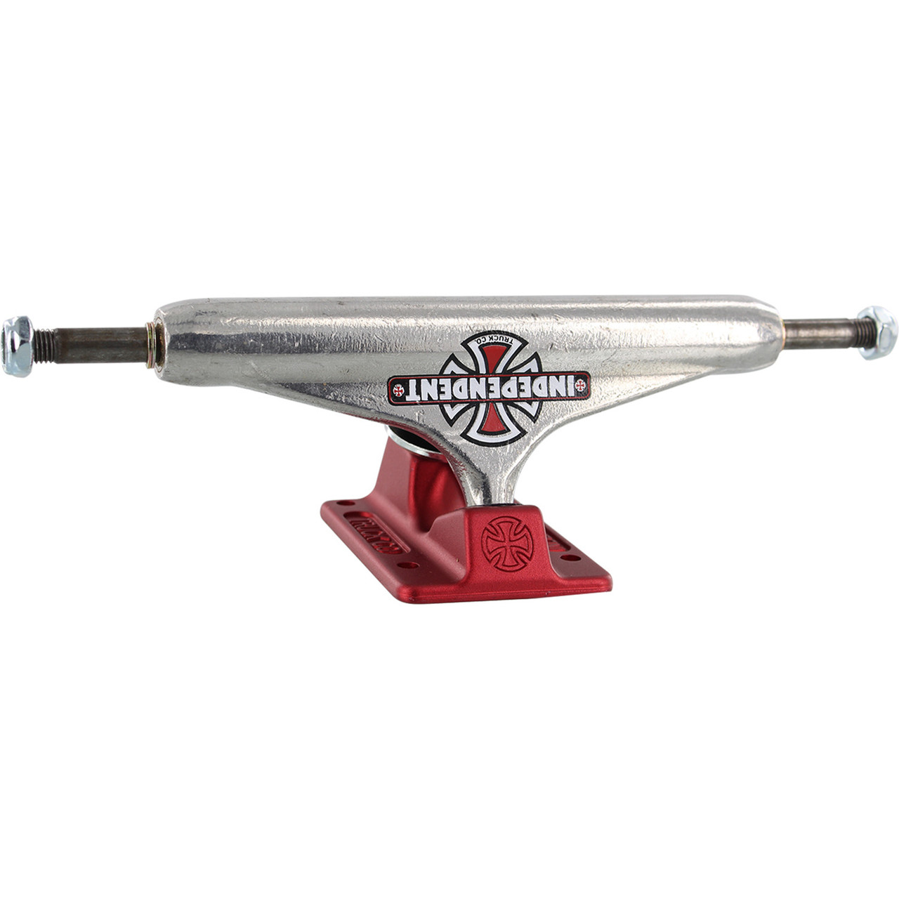 Independent Forged Hollow Vintage Cross Trucks Silver Red 139mm Set