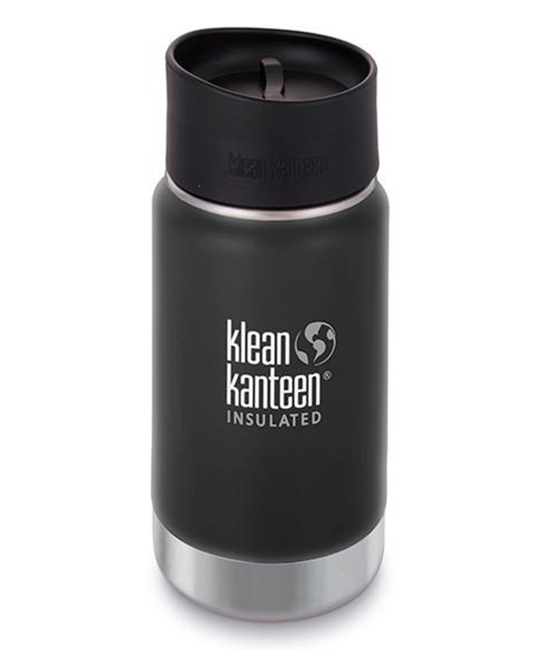 Klean Kanteen Wide Insulated Cafe Cap Shale Black 12oz