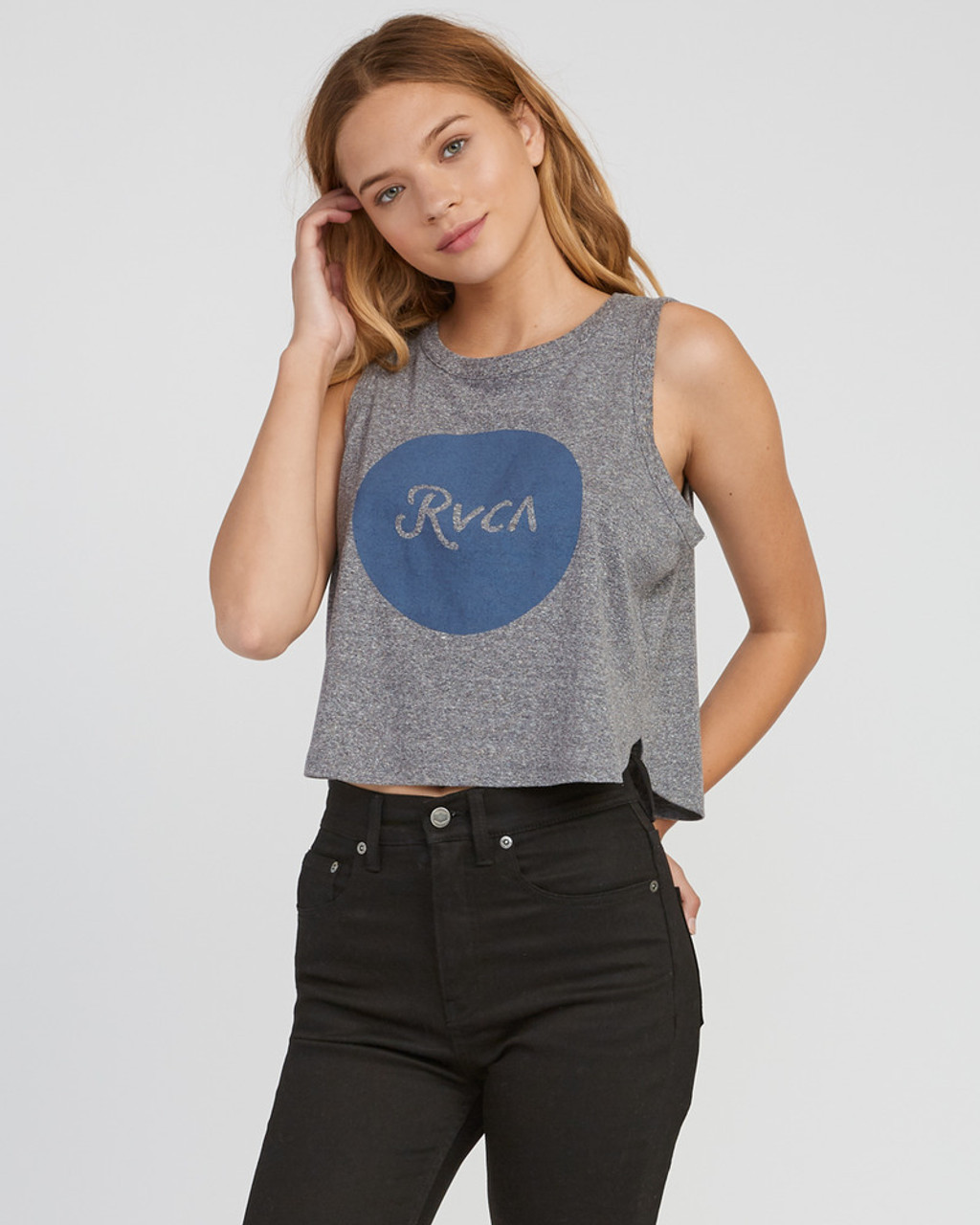 RVCA Dottie Tank Womens Heather Grey