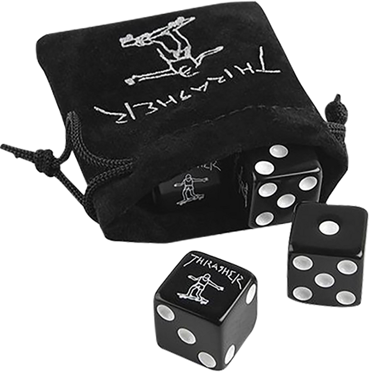 THRASHER GONZ DICE SET BLACK