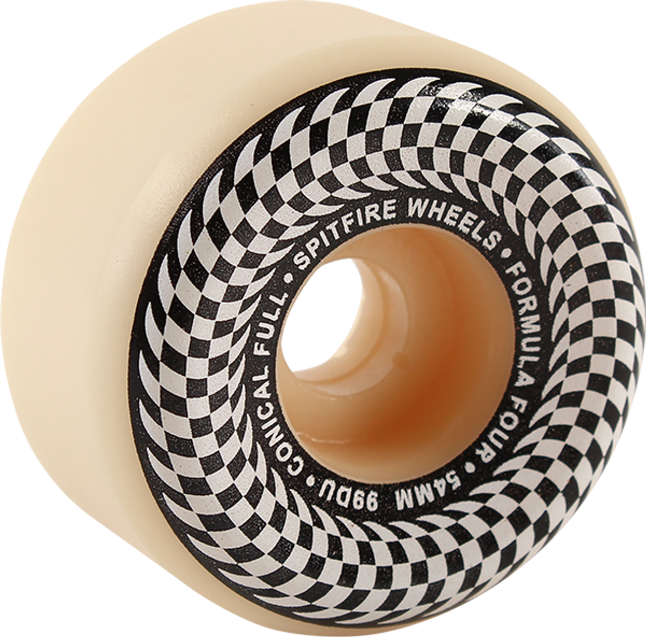 SPITFIRE F4 99a CONICAL FULL 54mm CHECK NATURAL WHEELS SET