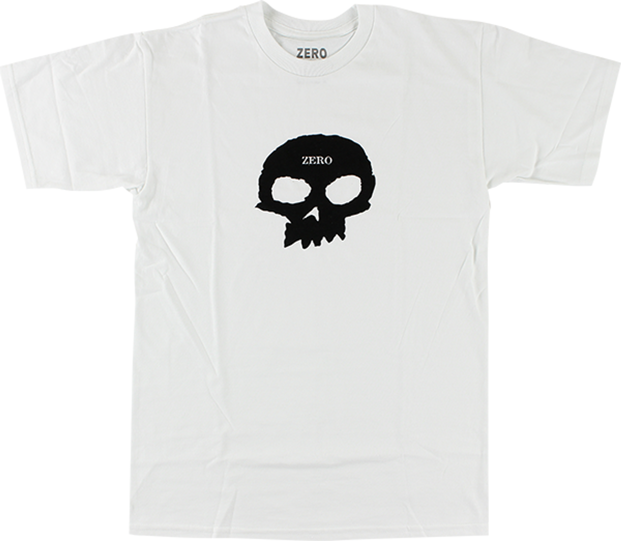 ZERO SINGLE SKULL SS TSHIRT SMALL WHT/BLK