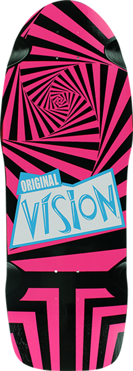 VISION THE ORIGINAL VISION SKATE DECK-10x30 BLK/PINK