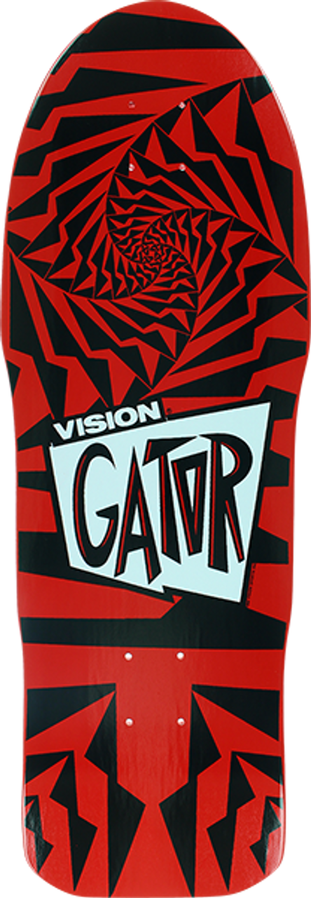 VISION GATOR II SKATE DECK-10.25 RED/BLACK