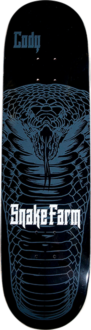 SNAKE FARM MCENTIRE SNAKE MOAN SKATE DECK-8.25 BLACK