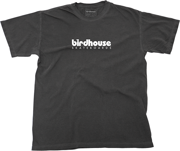 BIRDHOUSE LOGO SS TSHIRT MEDIUM CHARCOAL