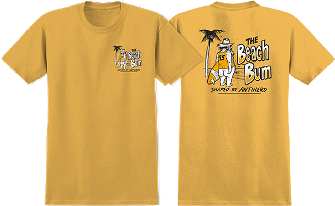 ANTI HERO BEACH BUM SS TSHIRT MEDIUM GOLD/WHT/BLK/GOLD