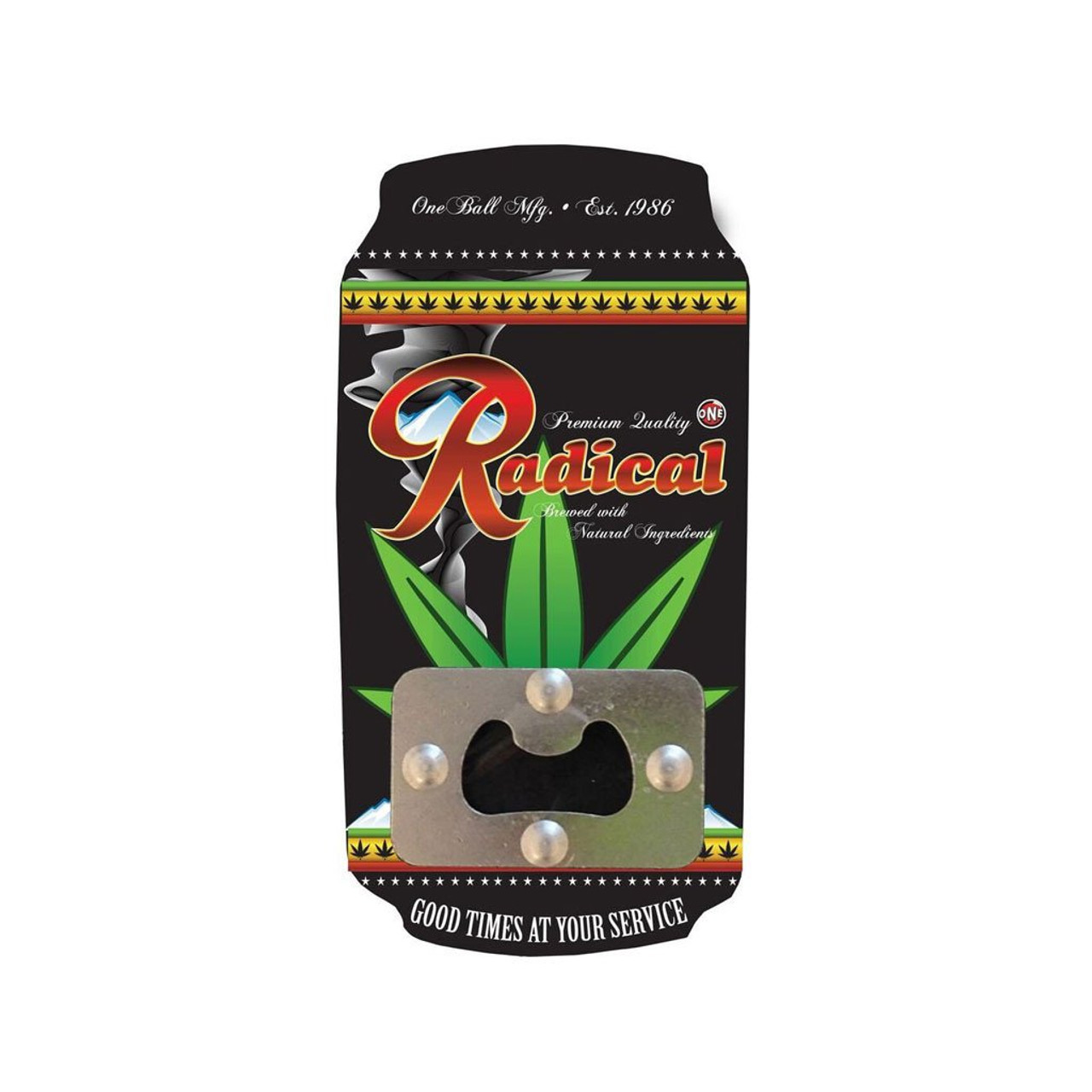OneBall Madness Bottle Opener Traction Black Red Green 6inch