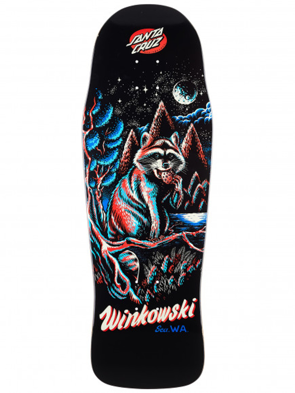 Santa Cruz Winkowski Trash Panda Skateboard Deck Black 10.34