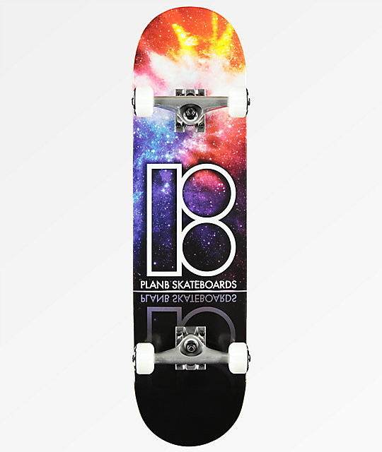 Plan B Nebula Skateboard Complete Black 8.25