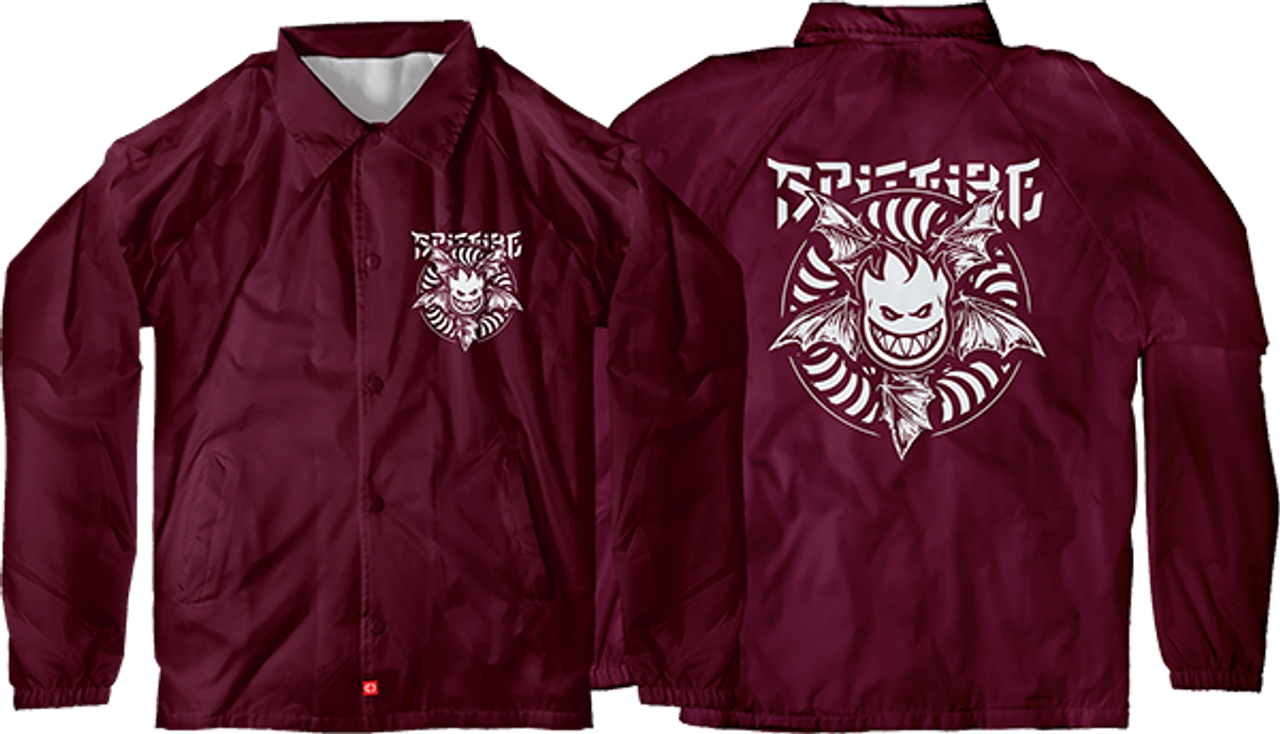 SPITFIRE NOCTURNUS COACH JACKET XLARGE MAROON/WHT