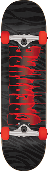 CREATURE RIPPER SKATEBOARD COMPLETE-7.75 BLK/RED