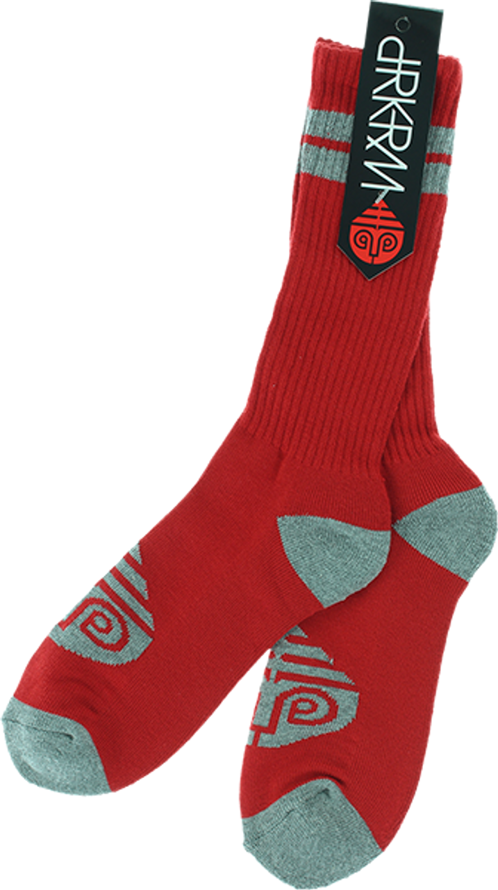 DARKROOM DIFFUSION CREW SOCKS RED 1pr