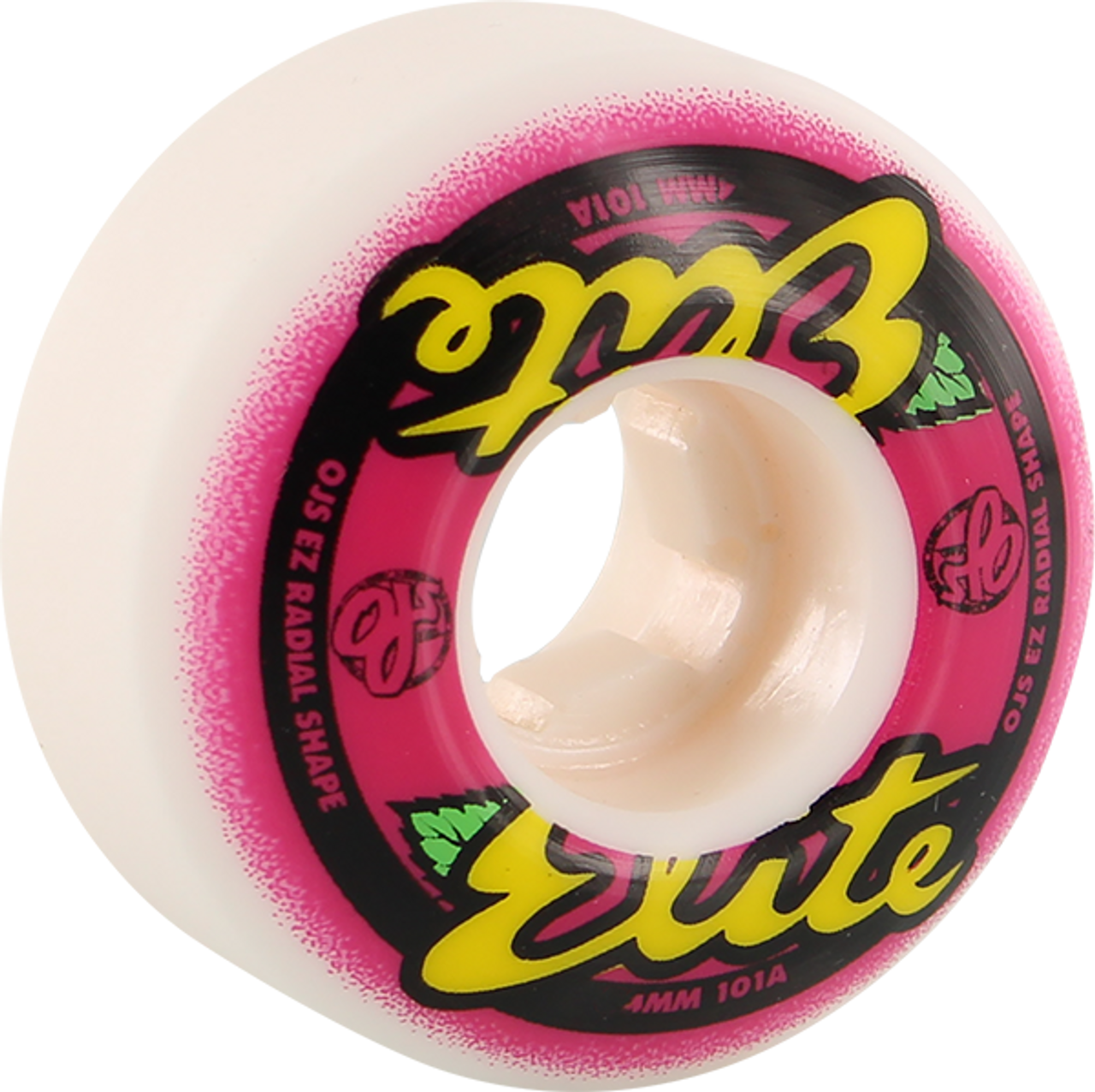 OJ ELITE EZ EDGE 53mm 101a WHT/PINK WHEELS SET