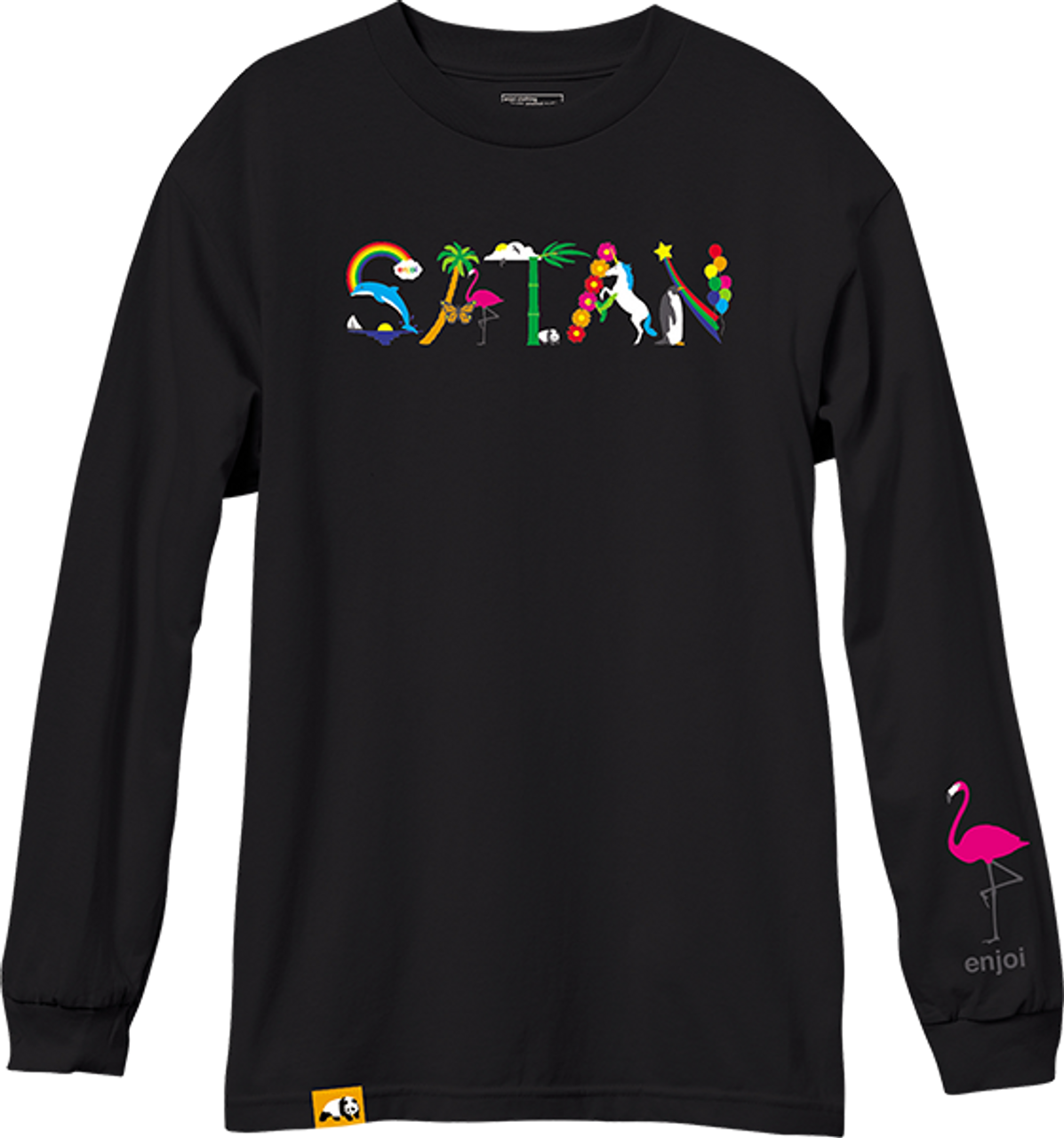 ENJOI SATAN L/S LARGE  BLACK