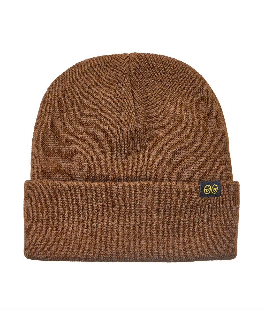 Krooked Eyes Clip Cuf Beanie Brown OneSize