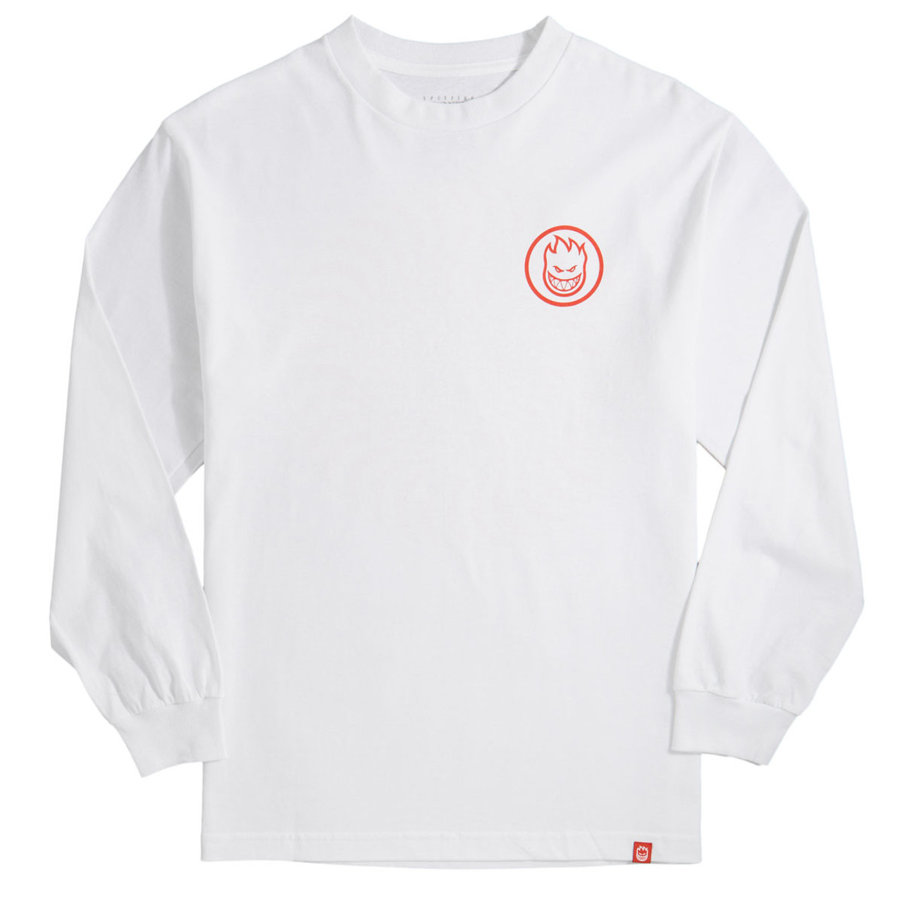 Spitfire Classic Swirl LS Tshirt White Red