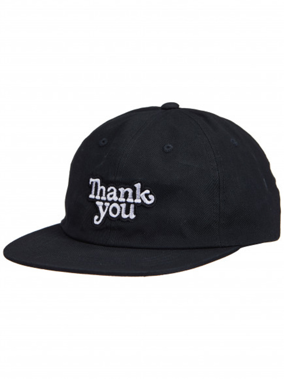 Thank You Logo Hat Black White Snapback