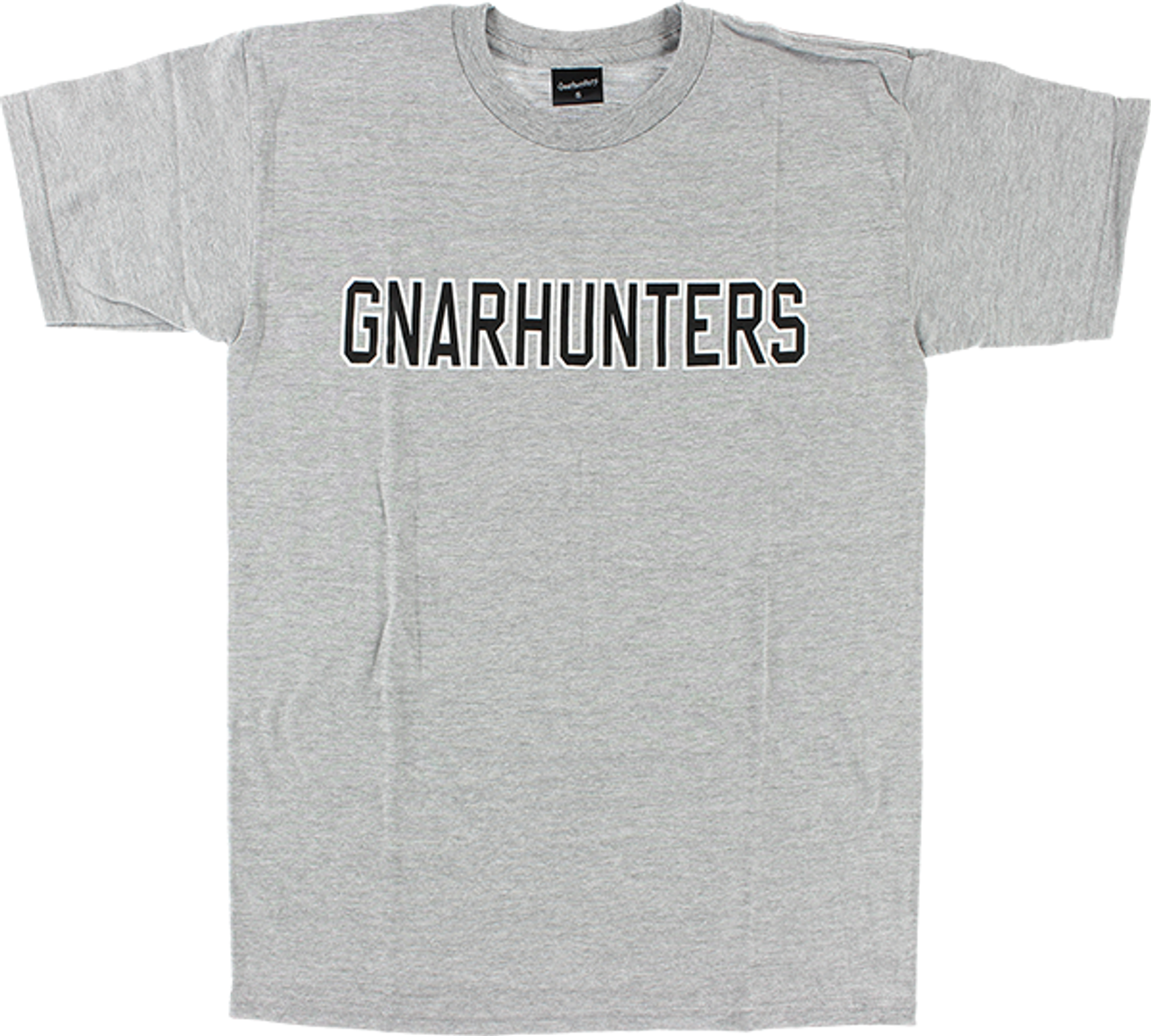 GNARHUNTERS COLLEGE SS TSHIRT LARGE  GREY