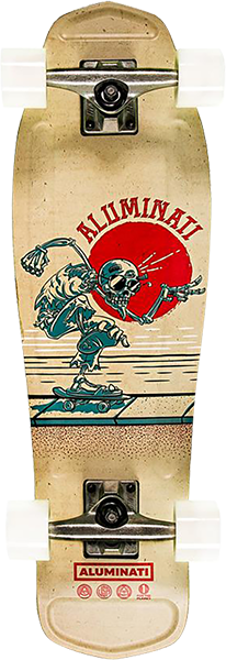 ALUMINATI TO THE BONE MULLET SKATEBOARD COMPLETE-8.12x28