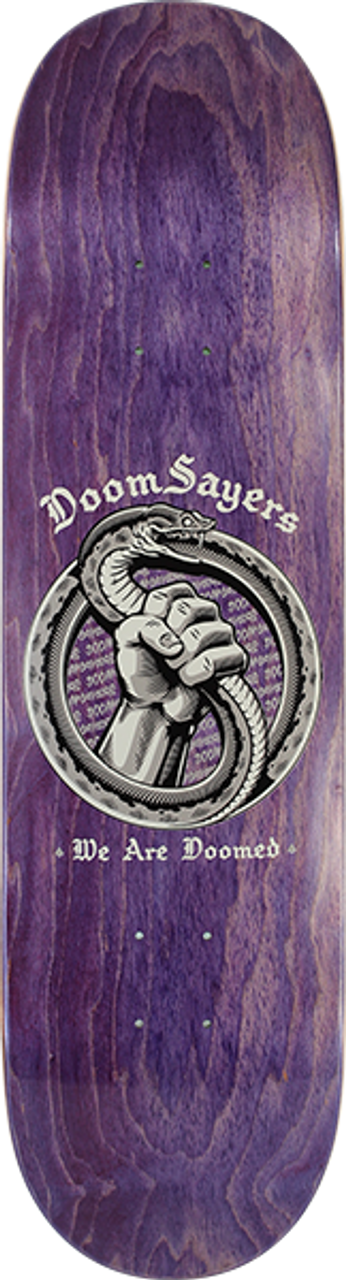 DOOM SAYERS INFINITY SNAKE SKATE DECK-8.28 ASST. STAIN w/MOB GRIP