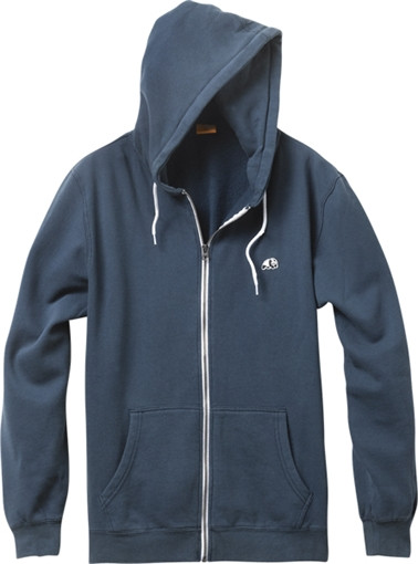 ENJOI PANDA PATCH ZIP Hoody Sweatshirt M-WORN BLUE