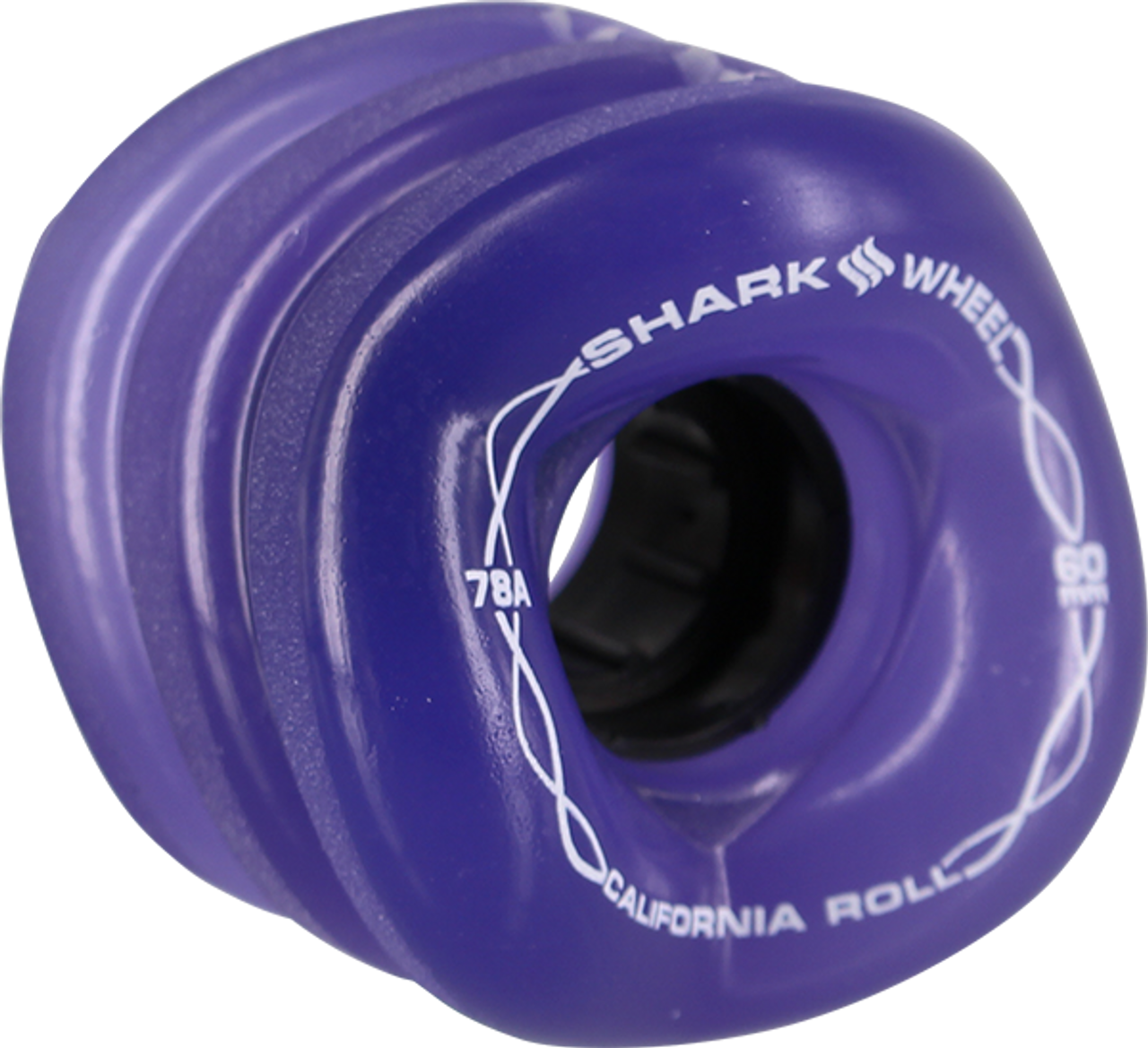 SHARK CALIFORNIA ROLL 60mm 78a TRANS.PURPLE WHEELS SET