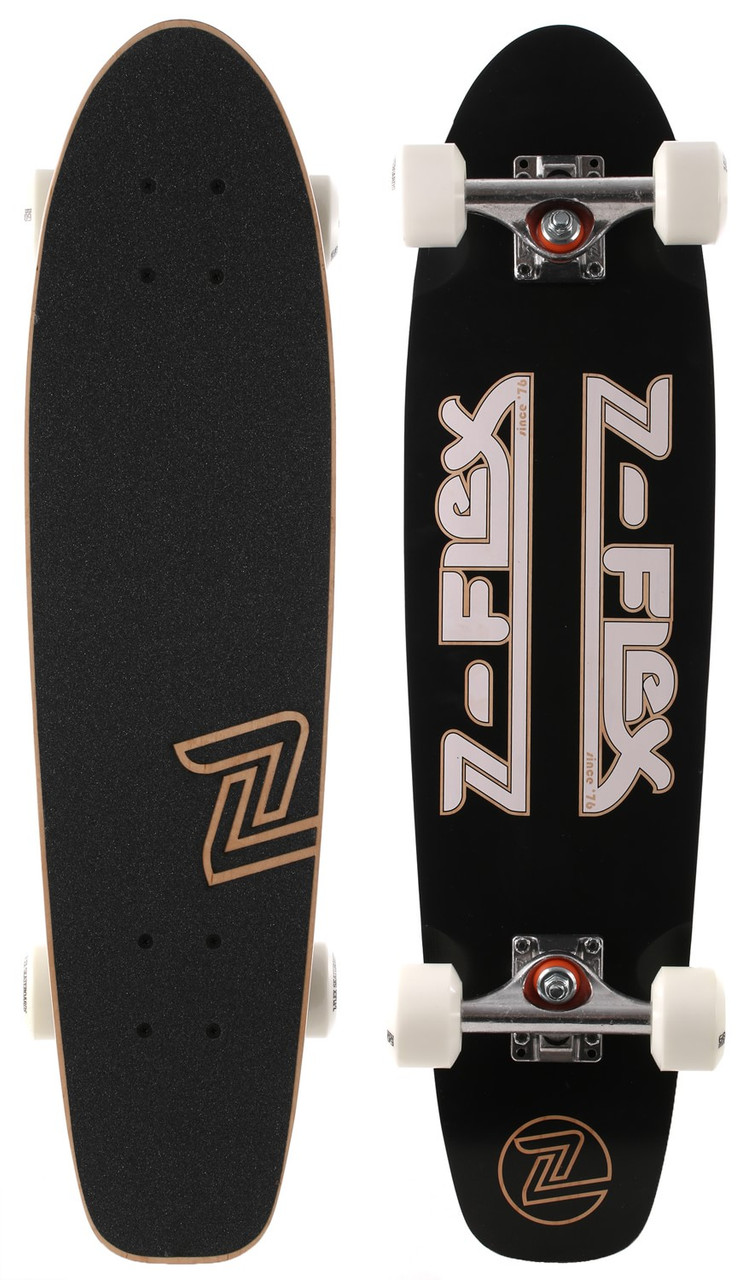 Z-Flex Z-Bar Cruiser Skateboard Complete Black 29"