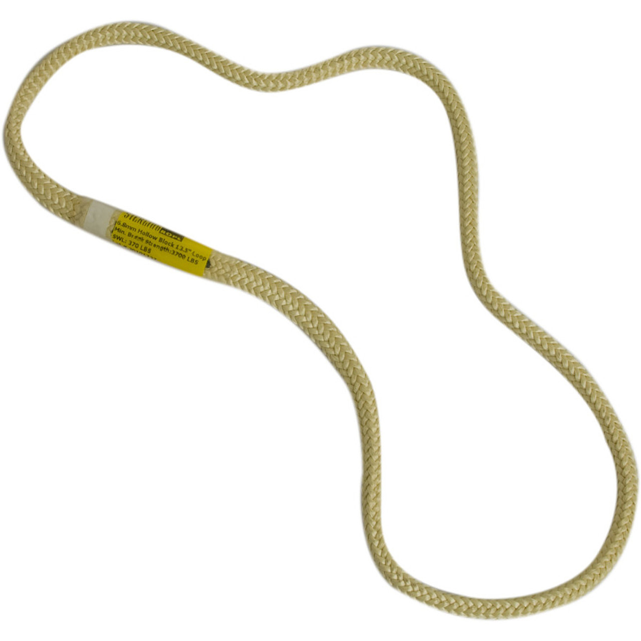Hollow Block Loop Yellow 6.8mmx19"