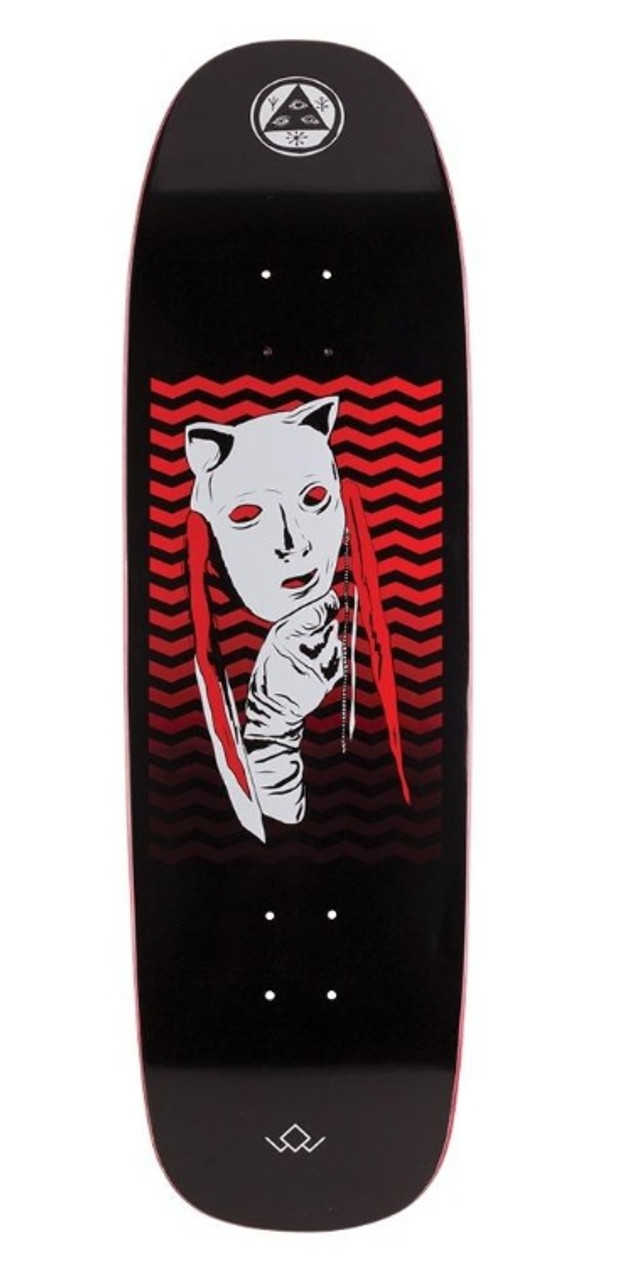 Welcome Audrey on Golem Skate Deck Black Red 9.25