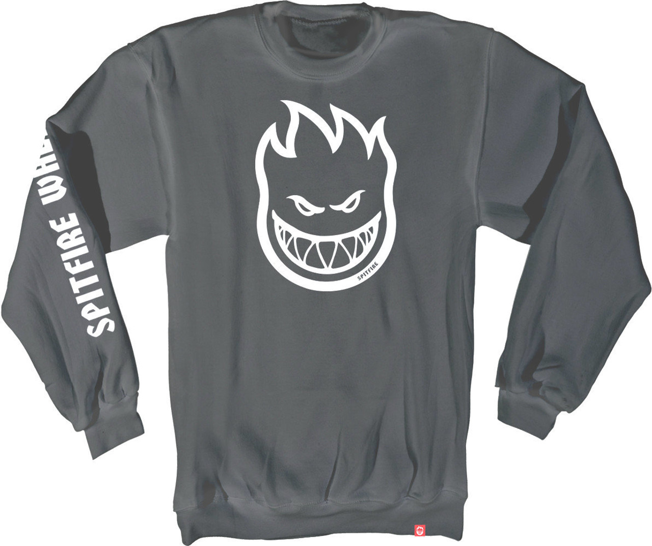 Spitfire Bighead Hombre Pigment Crew Grey