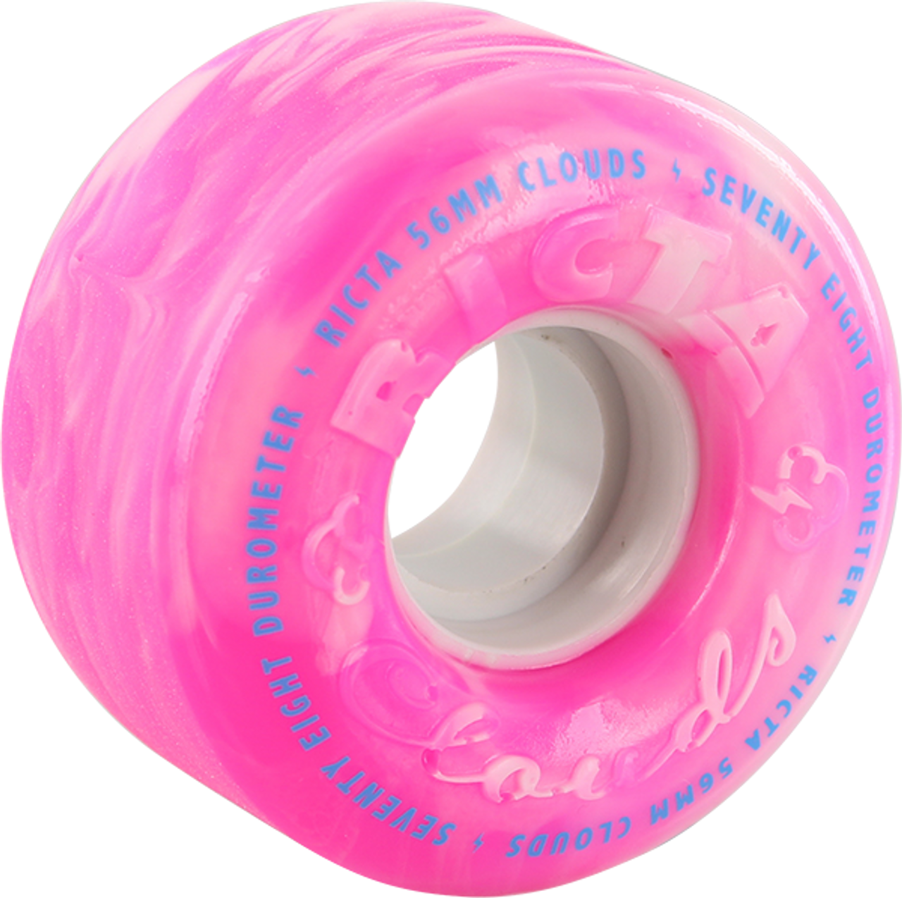 RICTA CLOUDS PINK SWIRL 56mm 78a WHEELS SET