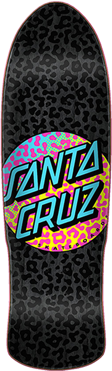 SANTA CRUZ PROWL DOT  PREISSUE SKATE DECK-9.42x31.88 BLACK