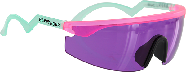 HAPPY HOUR ACCELERATORS SUNGLASSES FIGGY PINK/TURQ