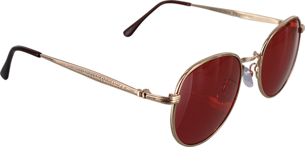 HAPPY HOUR HAWK HOLIDAZE SUNGLASS GOLD/RED